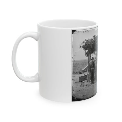 Arlington, Va. Officers Of Company F, 2d New York Artillery At Fort C.F. Smith (U.S. Civil War) White Coffee Mug