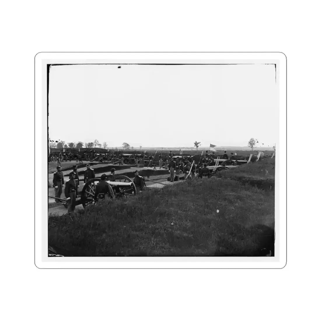 Arlington, Virginia. Batteries in Fort No. 2 Fort Whipple (U.S. Civil War) STICKER Vinyl Kiss-Cut Decal 6 Inch White - The Sticker Space