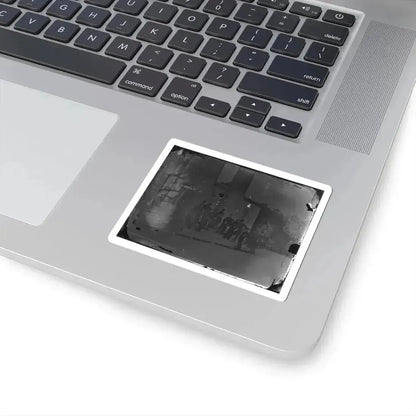 Arlington, Virginia. Gen. Samuel P. Heintzleman and Staff on Portico of Arlington House (U.S. Civil War) STICKER Vinyl Kiss-Cut Decal - The Sticker Space