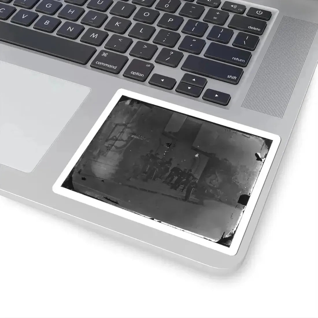 Arlington, Virginia. Gen. Samuel P. Heintzleman and Staff on Portico of Arlington House (U.S. Civil War) STICKER Vinyl Kiss-Cut Decal - The Sticker Space