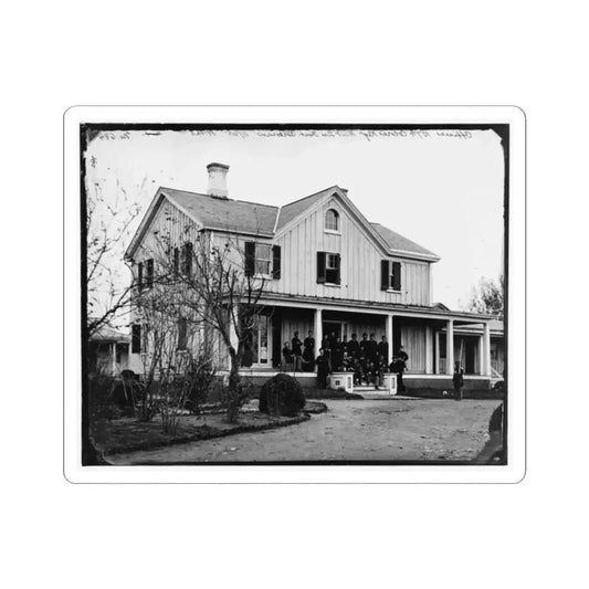 Arlington, Virginia. Officers' of 107Th U.S. Colored Infantry at Fort Corcoran (U.S. Civil War) STICKER Vinyl Kiss-Cut Decal 2 Inch White - The Sticker Space