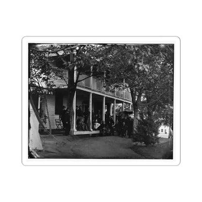 Arlington, Virginia. Officers of 2D New York Heavy Artillery, at Fort C.F. Smith (U.S. Civil War) STICKER Vinyl Kiss-Cut Decal 4 Inch White - The Sticker Space