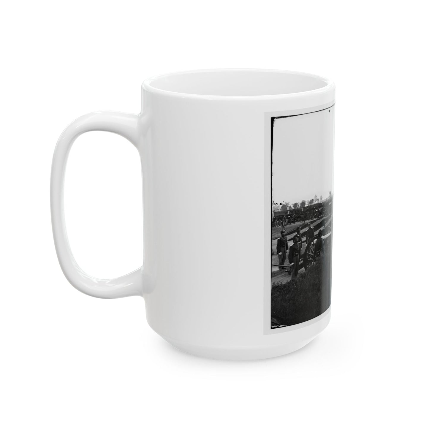 Arlington, Virginia. Batteries In Fort No. 2 Fort Whipple (U.S. Civil War) White Coffee Mug-The Sticker Space