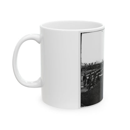 Arlington, Virginia. Batteries In Fort No. 2 Fort Whipple (U.S. Civil War) White Coffee Mug-The Sticker Space