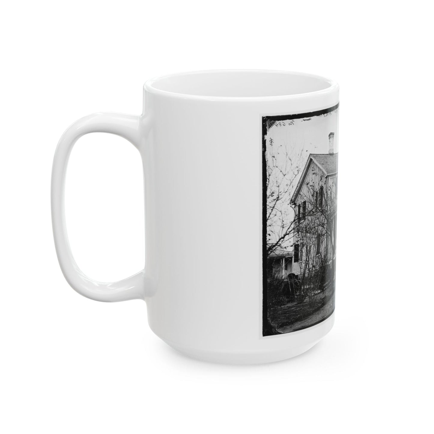 Arlington, Virginia. Officers' Of 107th U.S. Colored Infantry At Fort Corcoran (U.S. Civil War) White Coffee Mug