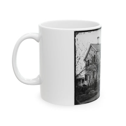 Arlington, Virginia. Officers' Of 107th U.S. Colored Infantry At Fort Corcoran (U.S. Civil War) White Coffee Mug