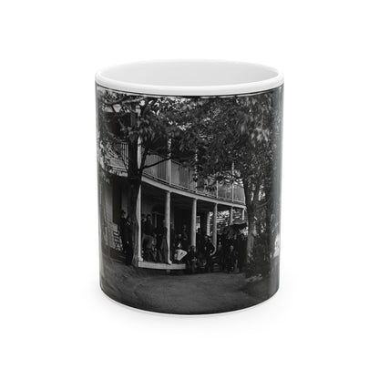 Arlington, Virginia. Officers Of 2d New York Heavy Artillery, At Fort C.F. Smith (U.S. Civil War) White Coffee Mug