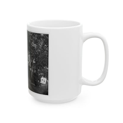 Arlington, Virginia. Officers Of 2d New York Heavy Artillery, At Fort C.F. Smith (U.S. Civil War) White Coffee Mug