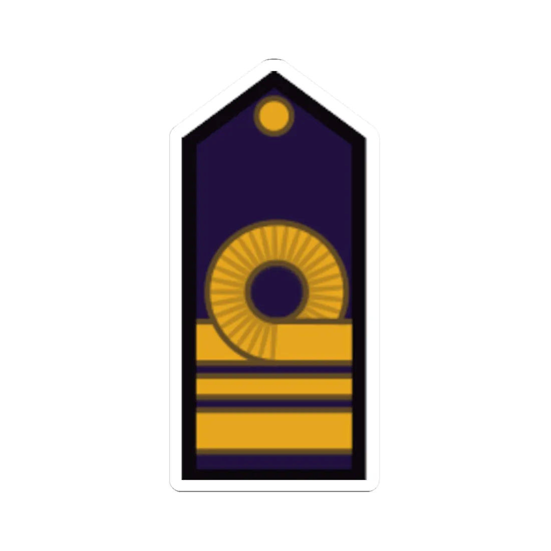 Armada Argentina   Capitán de Corbeta (Argentina) (Military Rank) STICKER Vinyl Kiss-Cut Decal 4 Inch White - The Sticker Space