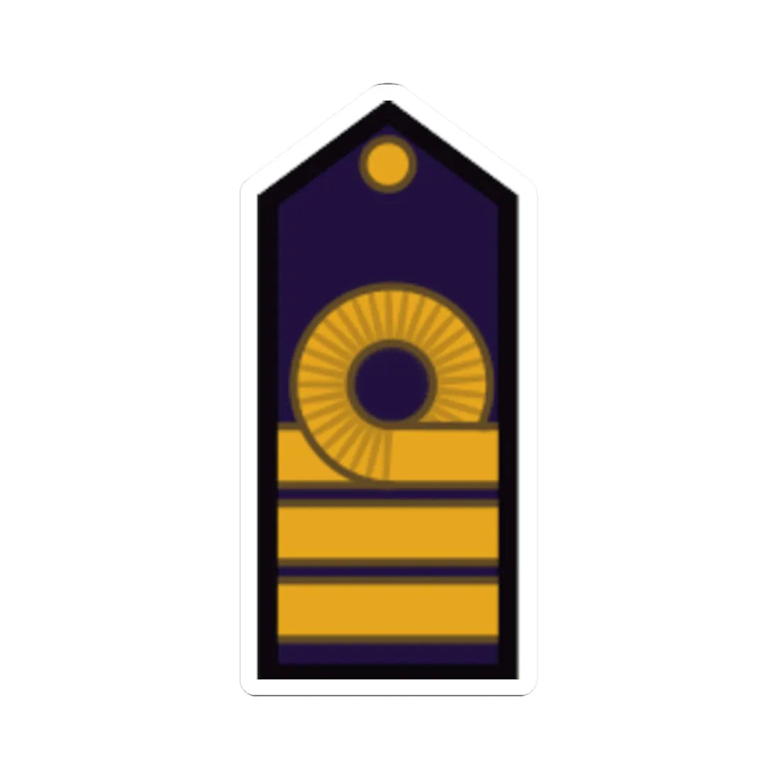 Armada Argentina   Capitán de Fragata (Argentina) (Military Rank) STICKER Vinyl Kiss-Cut Decal 2 Inch White - The Sticker Space