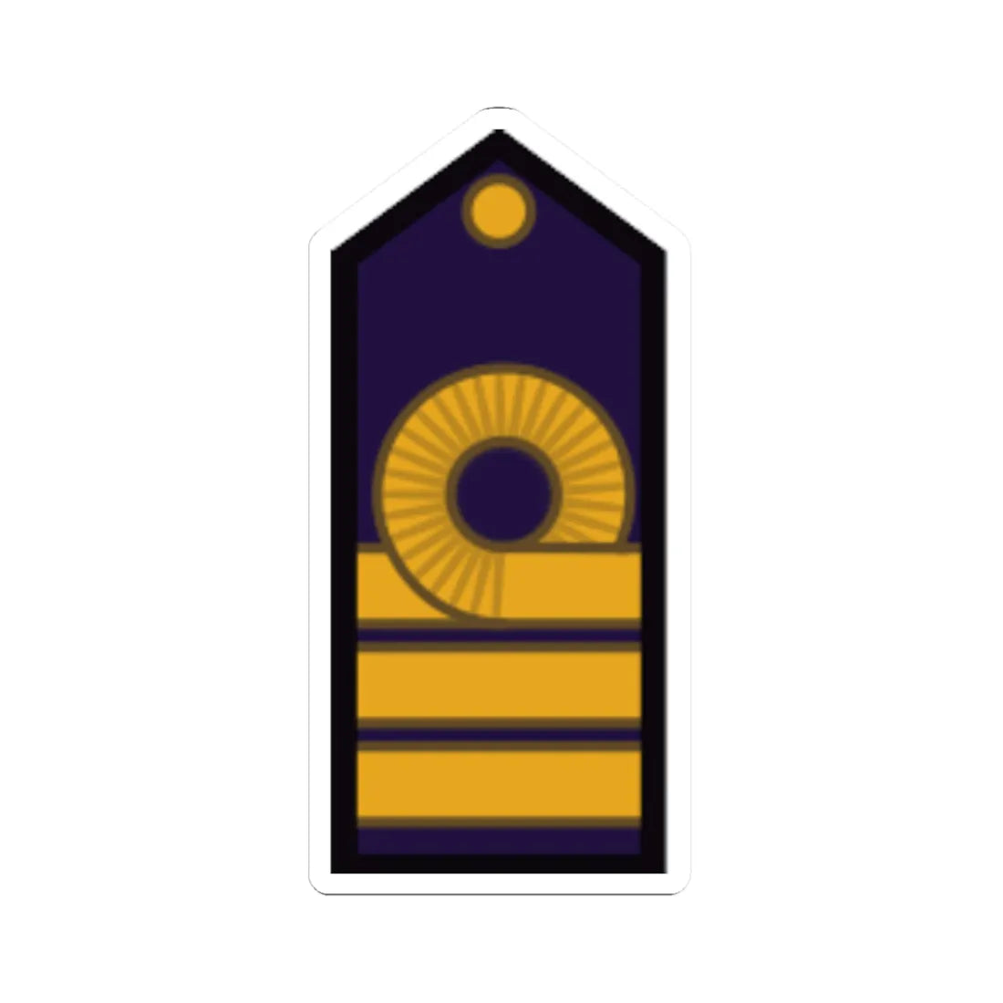 Armada Argentina   Capitán de Fragata (Argentina) (Military Rank) STICKER Vinyl Kiss-Cut Decal 6 Inch White - The Sticker Space