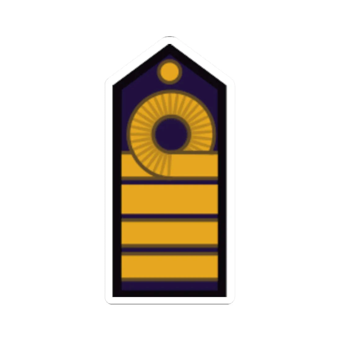 Armada Argentina   Capitán de Navío (Argentina) (Military Rank) STICKER Vinyl Kiss-Cut Decal 2 Inch White - The Sticker Space