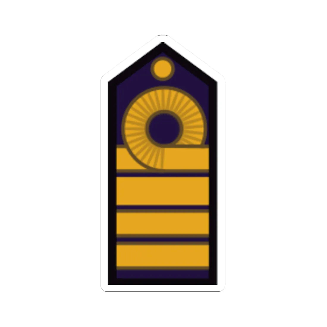 Armada Argentina   Capitán de Navío (Argentina) (Military Rank) STICKER Vinyl Kiss-Cut Decal 4 Inch White - The Sticker Space