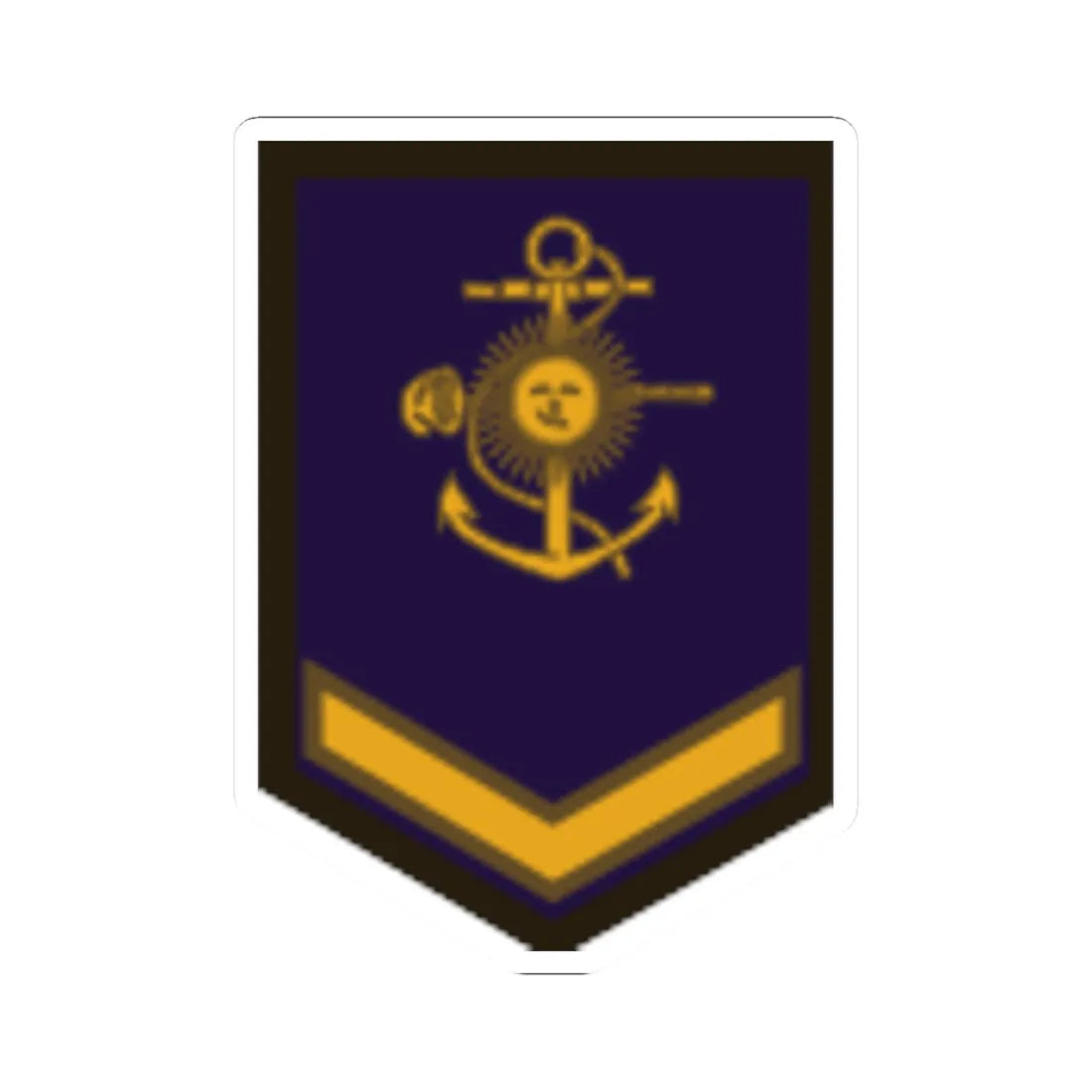 Armada Argentina   Marinero Segundo (Argentina) (Military Rank) STICKER Vinyl Kiss-Cut Decal 3 Inch White - The Sticker Space