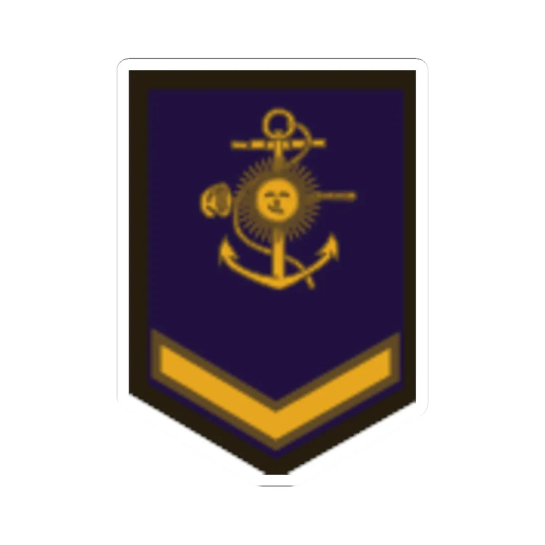 Armada Argentina   Marinero Segundo (Argentina) (Military Rank) STICKER Vinyl Kiss-Cut Decal 4 Inch White - The Sticker Space