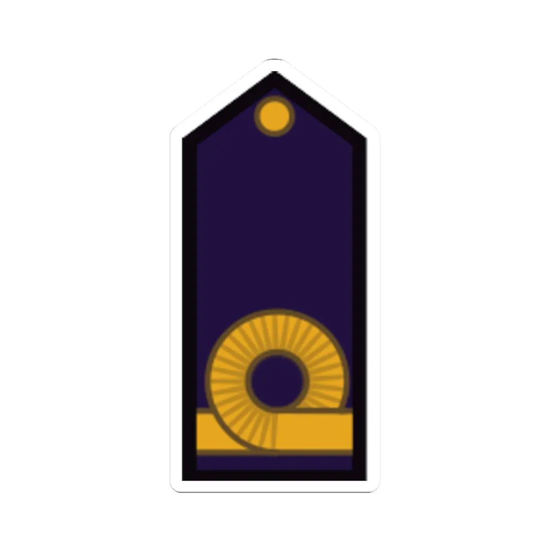 Armada Argentina   Teniente de Corbeta (Argentina) (Military Rank) STICKER Vinyl Kiss-Cut Decal 4 Inch White - The Sticker Space