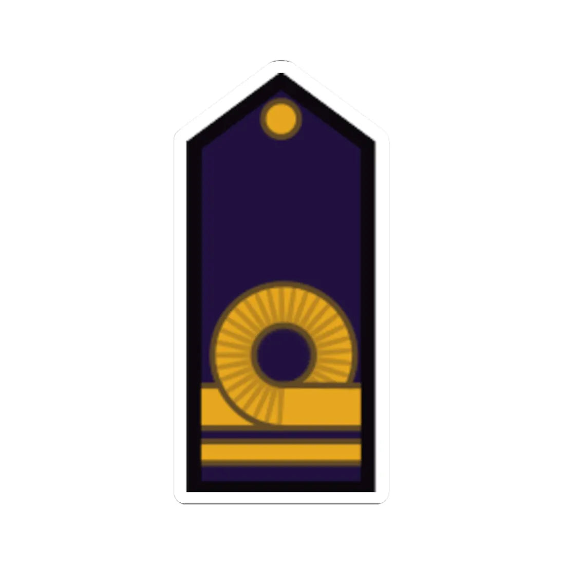 Armada Argentina   Teniente de Fragata (Argentina) (Military Rank) STICKER Vinyl Kiss-Cut Decal 2 Inch White - The Sticker Space