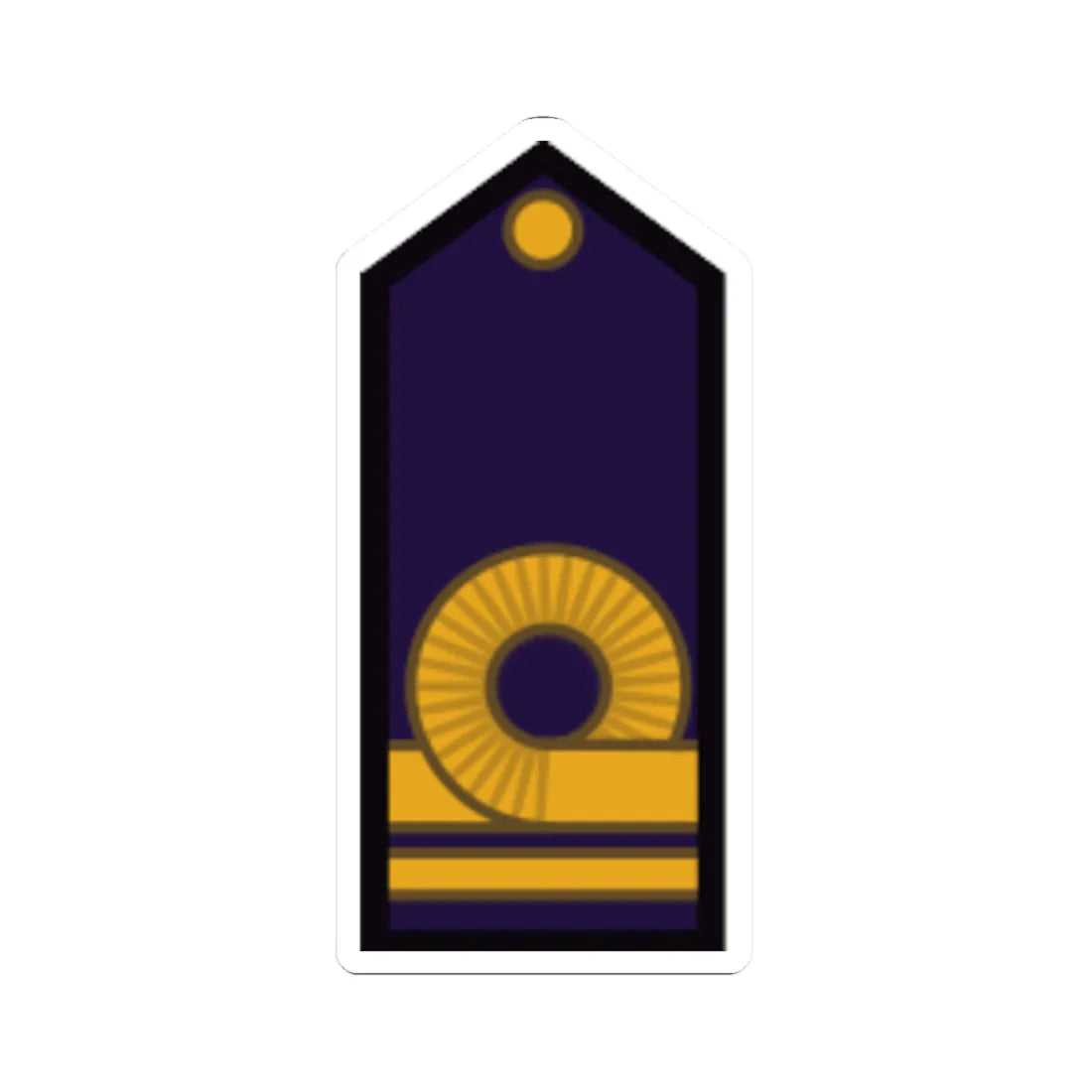 Armada Argentina   Teniente de Fragata (Argentina) (Military Rank) STICKER Vinyl Kiss-Cut Decal 3 Inch White - The Sticker Space