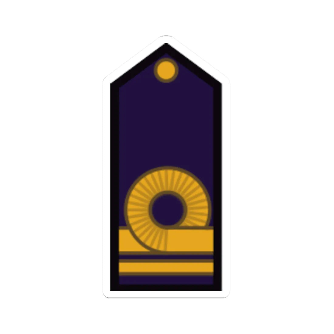 Armada Argentina   Teniente de Fragata (Argentina) (Military Rank) STICKER Vinyl Kiss-Cut Decal 4 Inch White - The Sticker Space