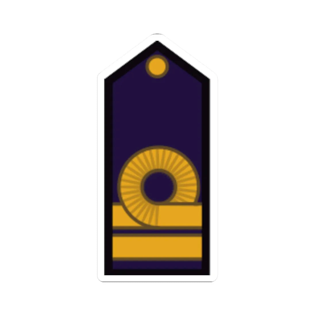 Armada Argentina   Teniente de Navío (Argentina) (Military Rank) STICKER Vinyl Kiss-Cut Decal 2 Inch White - The Sticker Space