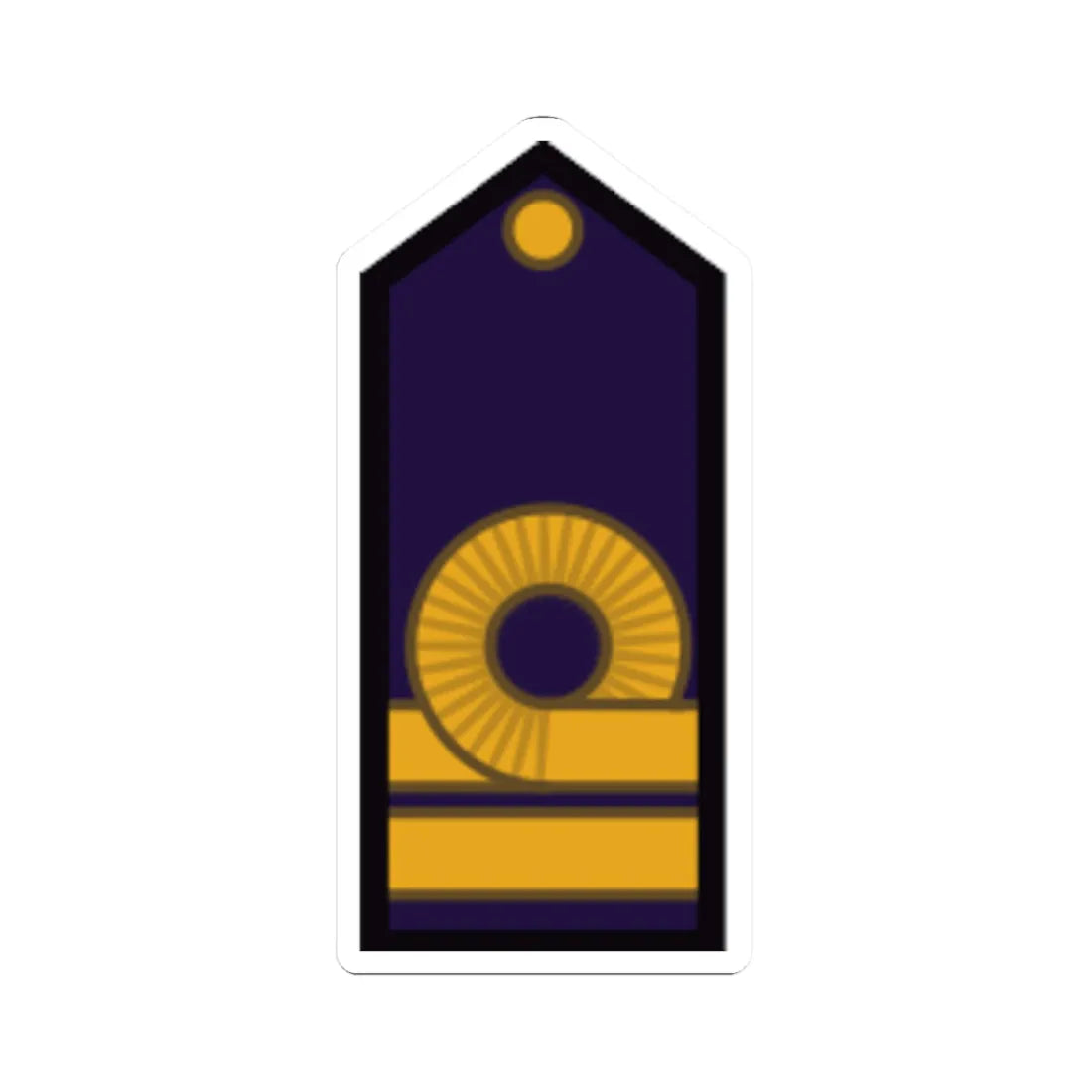 Armada Argentina   Teniente de Navío (Argentina) (Military Rank) STICKER Vinyl Kiss-Cut Decal 3 Inch White - The Sticker Space