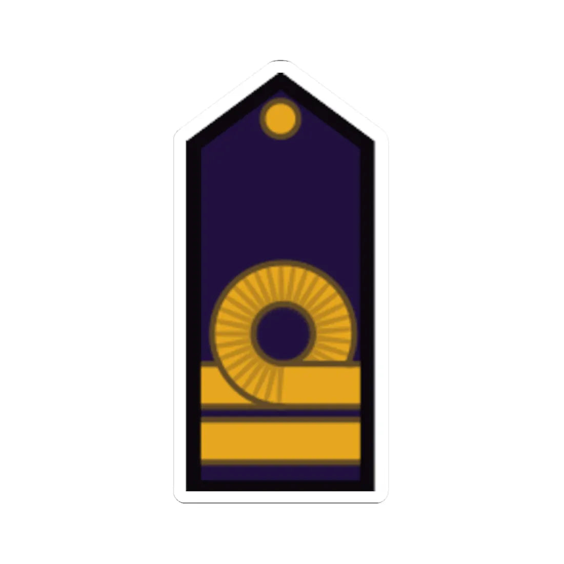 Armada Argentina   Teniente de Navío (Argentina) (Military Rank) STICKER Vinyl Kiss-Cut Decal 4 Inch White - The Sticker Space