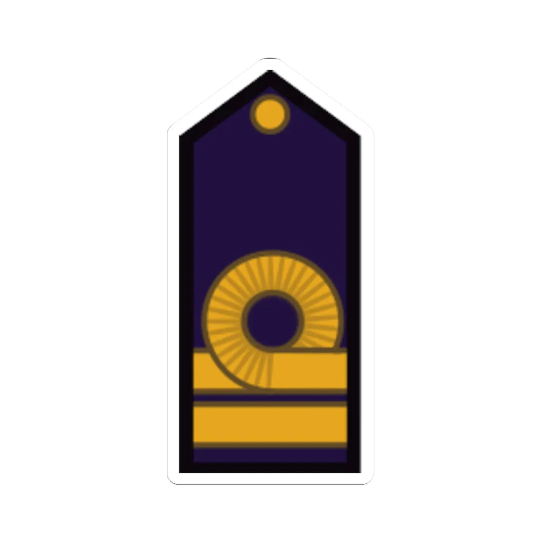 Armada Argentina   Teniente de Navío (Argentina) (Military Rank) STICKER Vinyl Kiss-Cut Decal 6 Inch White - The Sticker Space