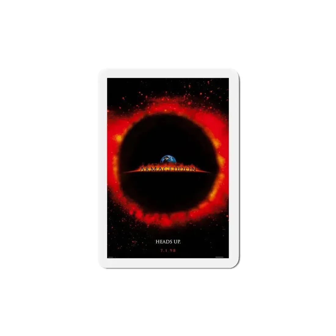 Armageddon 1998 Movie Poster Refrigerator Magnet 5 Inch - The Sticker Space