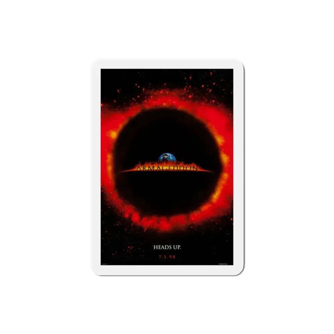 Armageddon 1998 Movie Poster Refrigerator Magnet - The Sticker Space