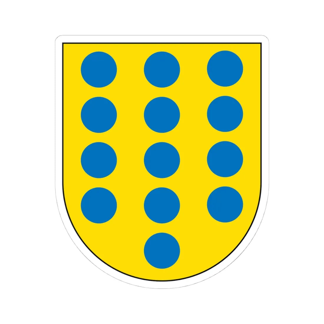 Armas condes basto (Portugal) (Coat of Arms) STICKER Vinyl Kiss-Cut Decal 4 Inch White - The Sticker Space