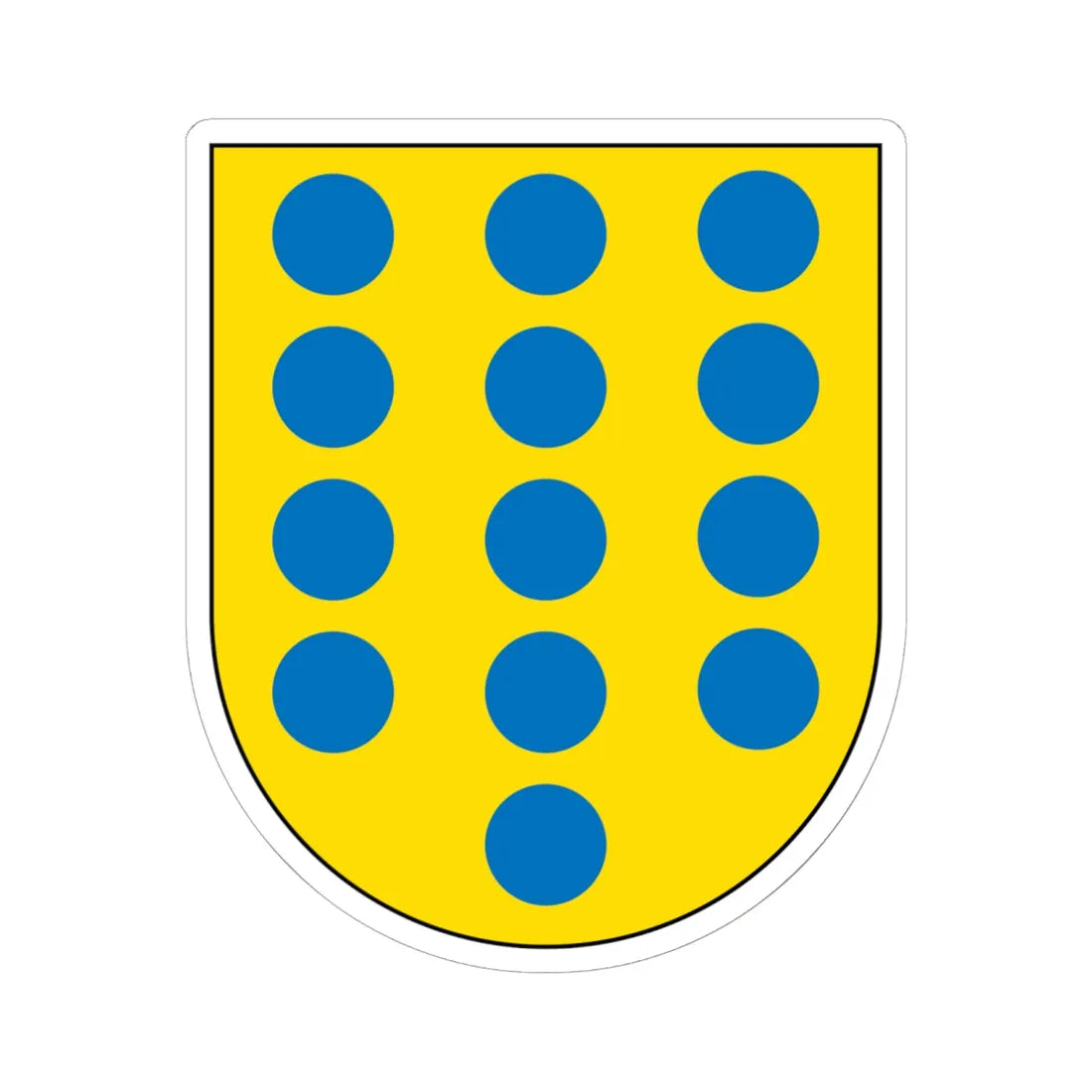 Armas condes basto (Portugal) (Coat of Arms) STICKER Vinyl Kiss-Cut Decal 6 Inch White - The Sticker Space