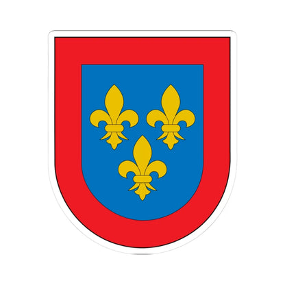 Armas de Borbón-Anjou (Spain) (Coat of Arms) STICKER Vinyl Kiss-Cut Decal 3 Inch White - The Sticker Space