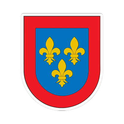 Armas de Borbón-Anjou (Spain) (Coat of Arms) STICKER Vinyl Kiss-Cut Decal 4 Inch White - The Sticker Space