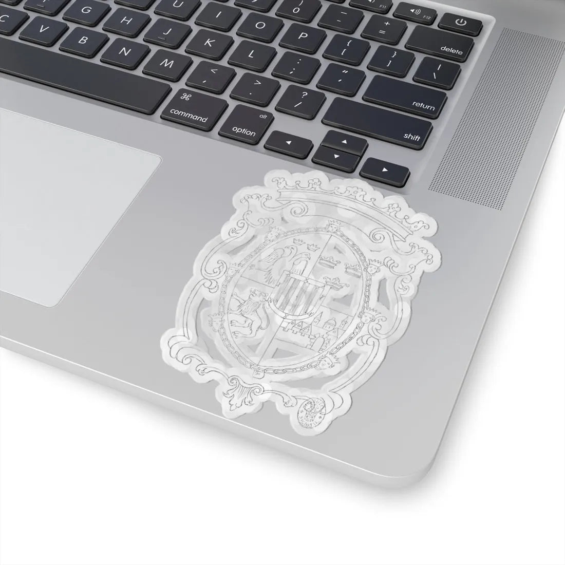 Armas de Hernan Cortez 1767 (Costa Rica) (Coat of Arms) STICKER Vinyl Kiss-Cut Decal - The Sticker Space