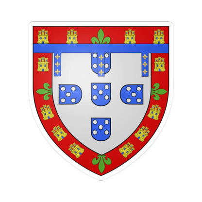 Armas duque viseu (Portugal) (Coat of Arms) STICKER Vinyl Kiss-Cut Decal 3 Inch White - The Sticker Space