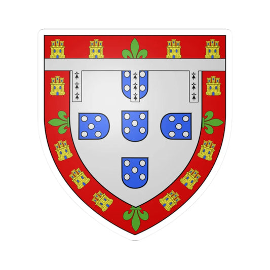 Armas duques coimbra (Portugal) (Coat of Arms) STICKER Vinyl Kiss-Cut Decal 2 Inch White - The Sticker Space