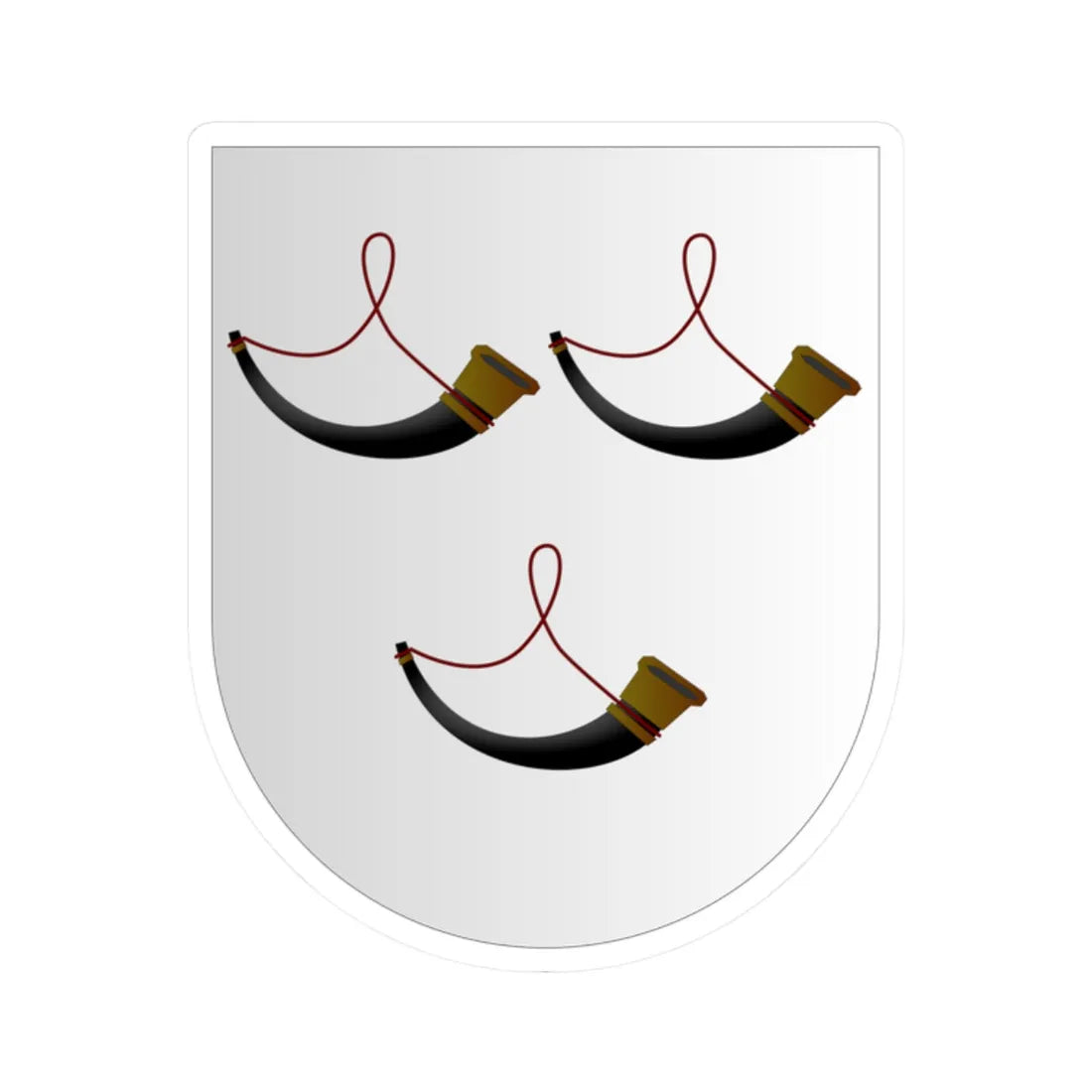 Armas-Monteiro (Portugal) (Coat of Arms) STICKER Vinyl Kiss-Cut Decal 2 Inch White - The Sticker Space
