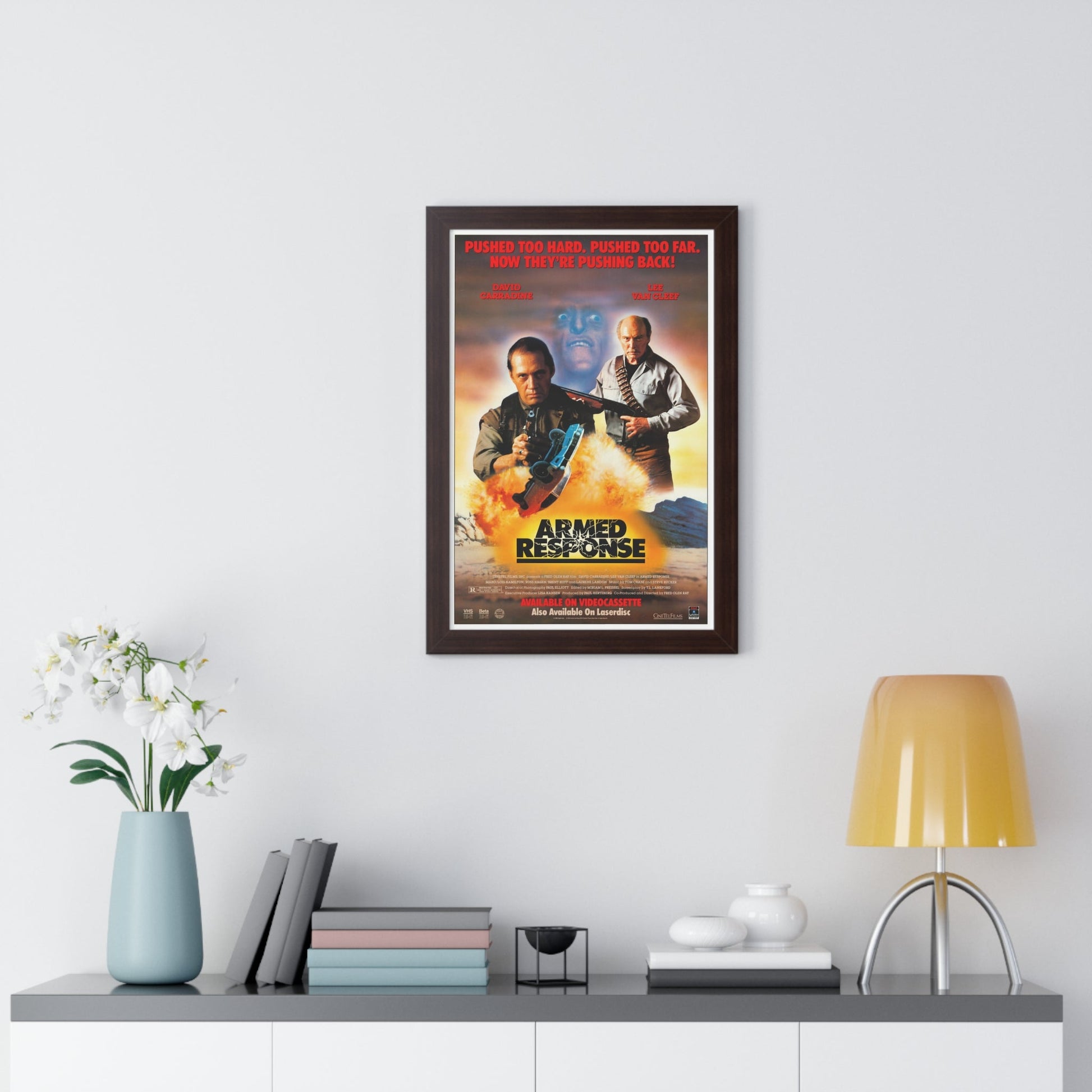 ARMED RESPONSE 1986 - Framed Movie Poster-The Sticker Space