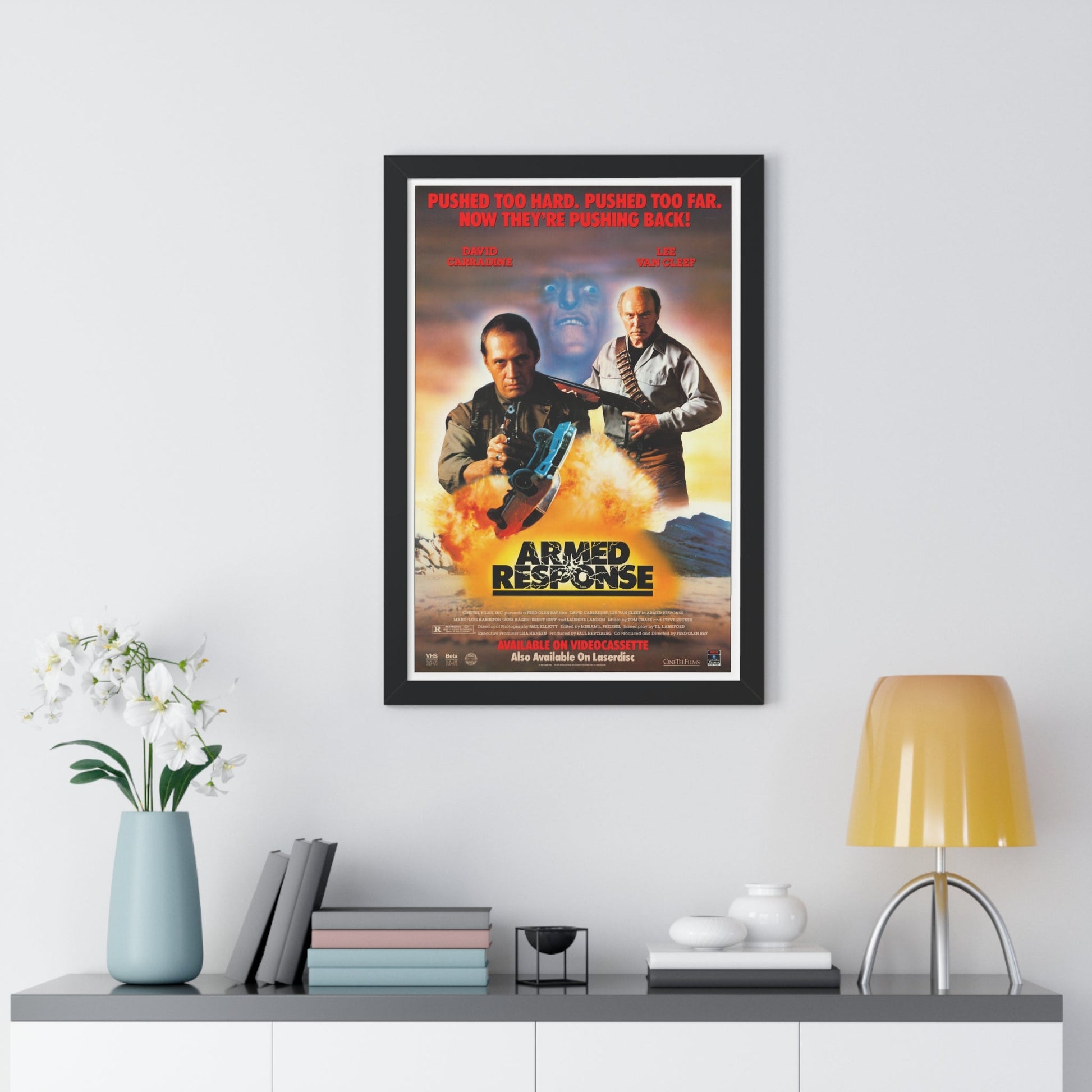 ARMED RESPONSE 1986 - Framed Movie Poster-The Sticker Space