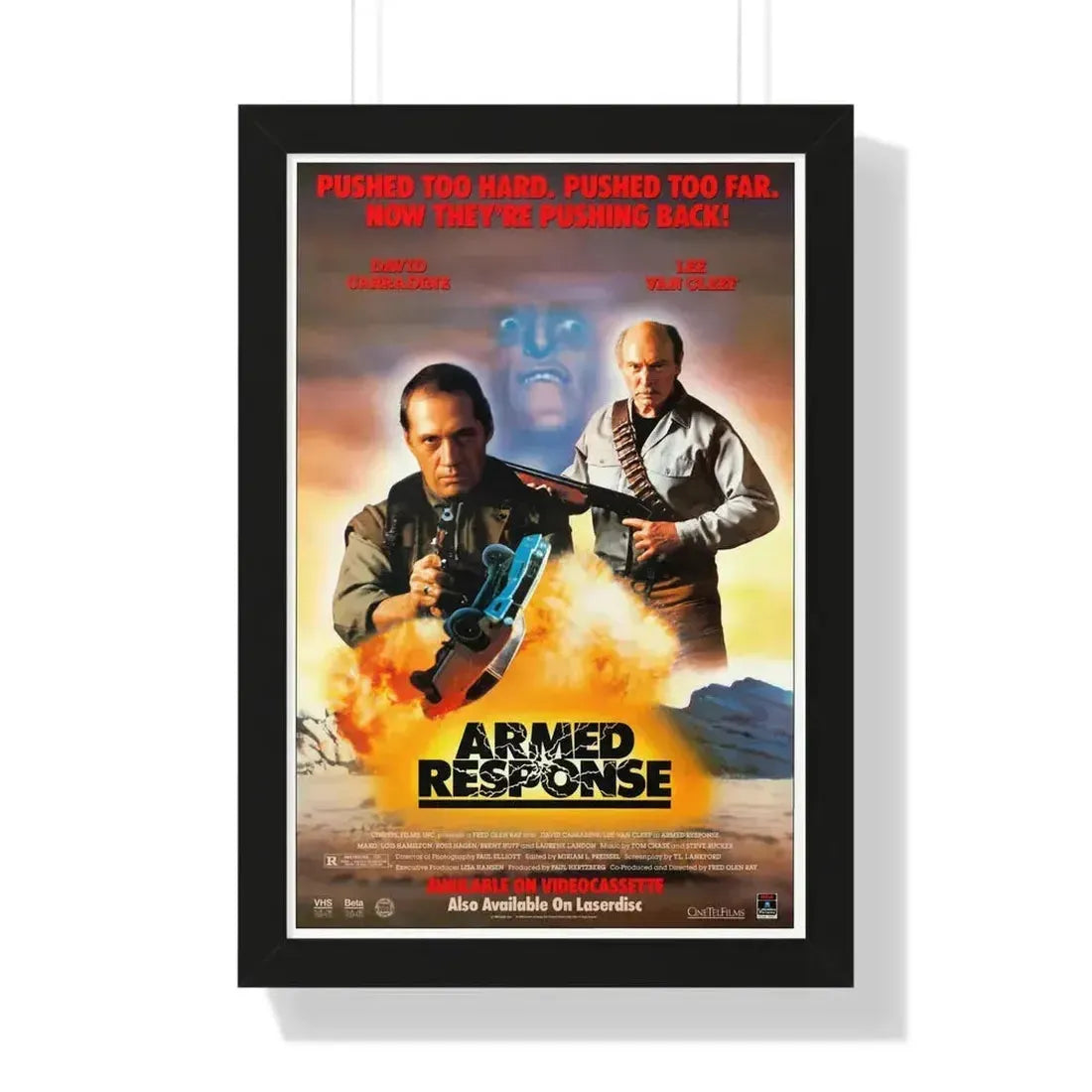 ARMED RESPONSE 1986 - Framed Movie Poster - The Sticker Space