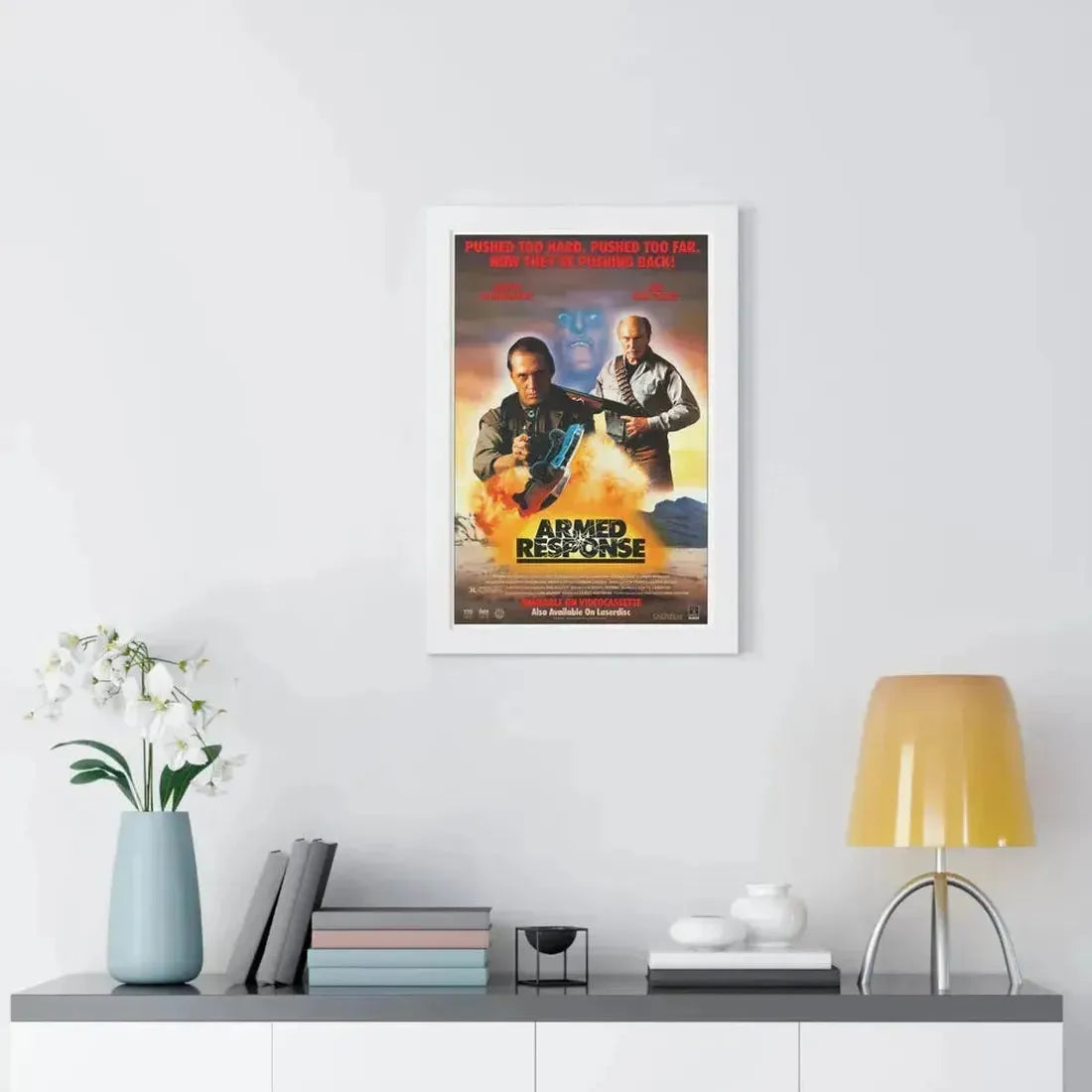 ARMED RESPONSE 1986 - Framed Movie Poster - The Sticker Space