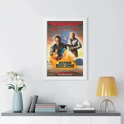 ARMED RESPONSE 1986 - Framed Movie Poster - The Sticker Space