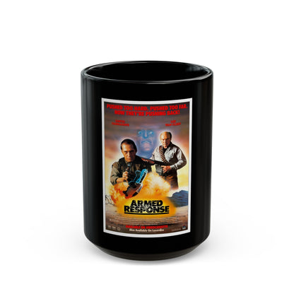 ARMED RESPONSE 1986 Movie Poster - Black Coffee Mug-15oz-The Sticker Space