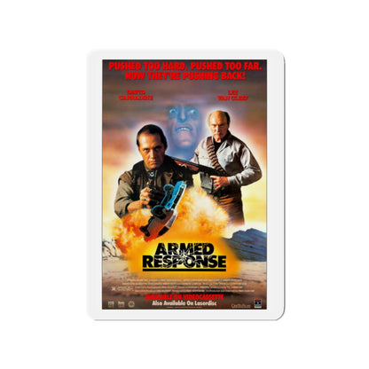 ARMED RESPONSE 1986 Movie Poster - Die-Cut Magnet-2" x 2"-The Sticker Space