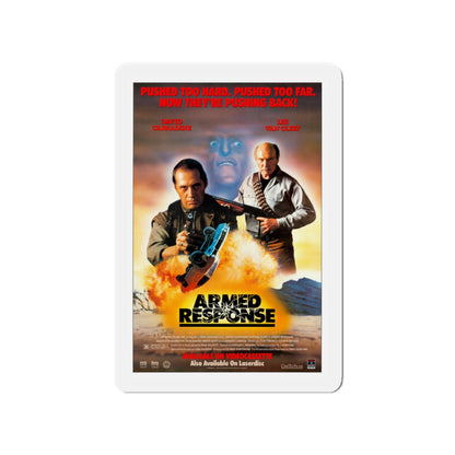 ARMED RESPONSE 1986 Movie Poster - Die-Cut Magnet-4" x 4"-The Sticker Space