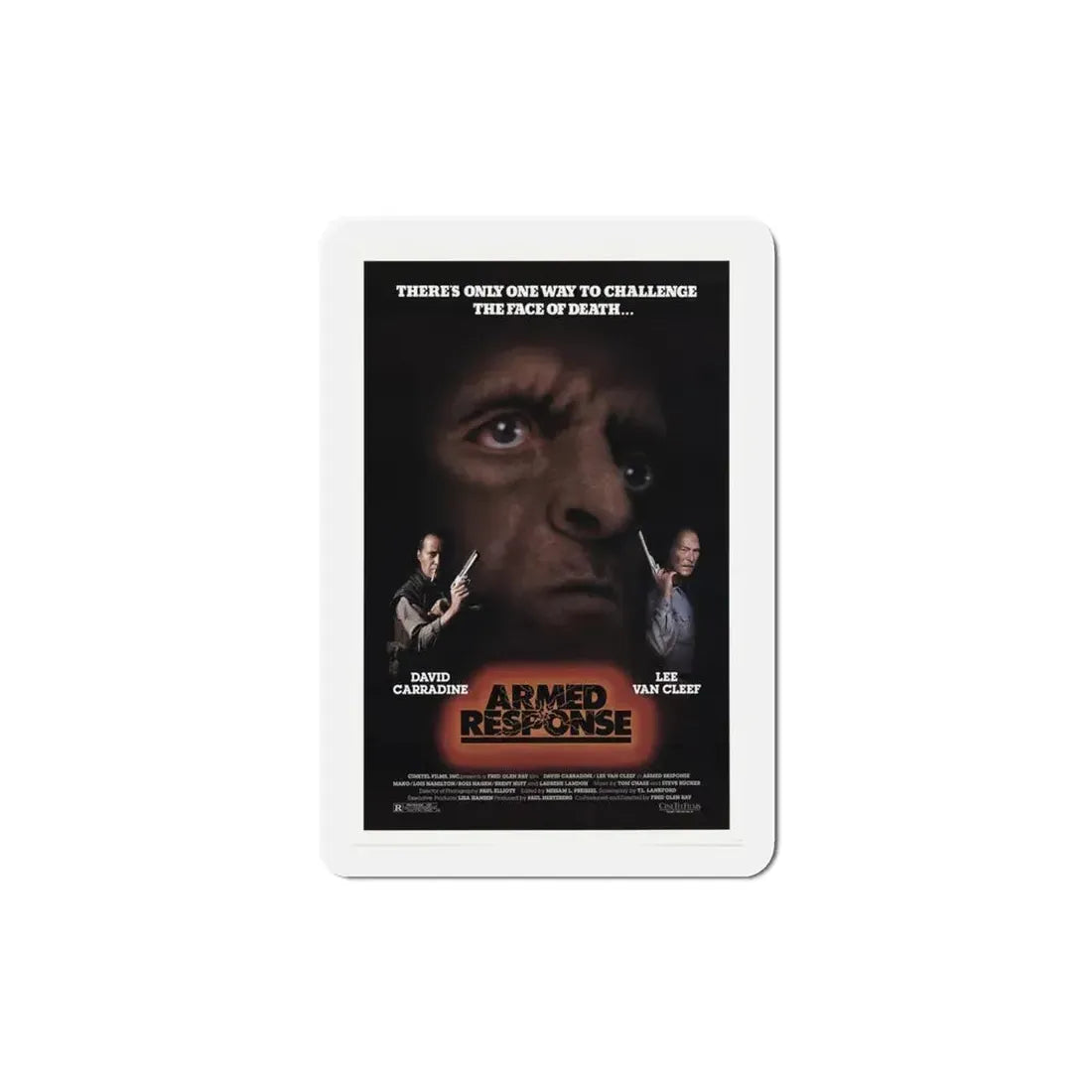 Armed Response 1986 Movie Poster Refrigerator Magnet 4 Inch - The Sticker Space