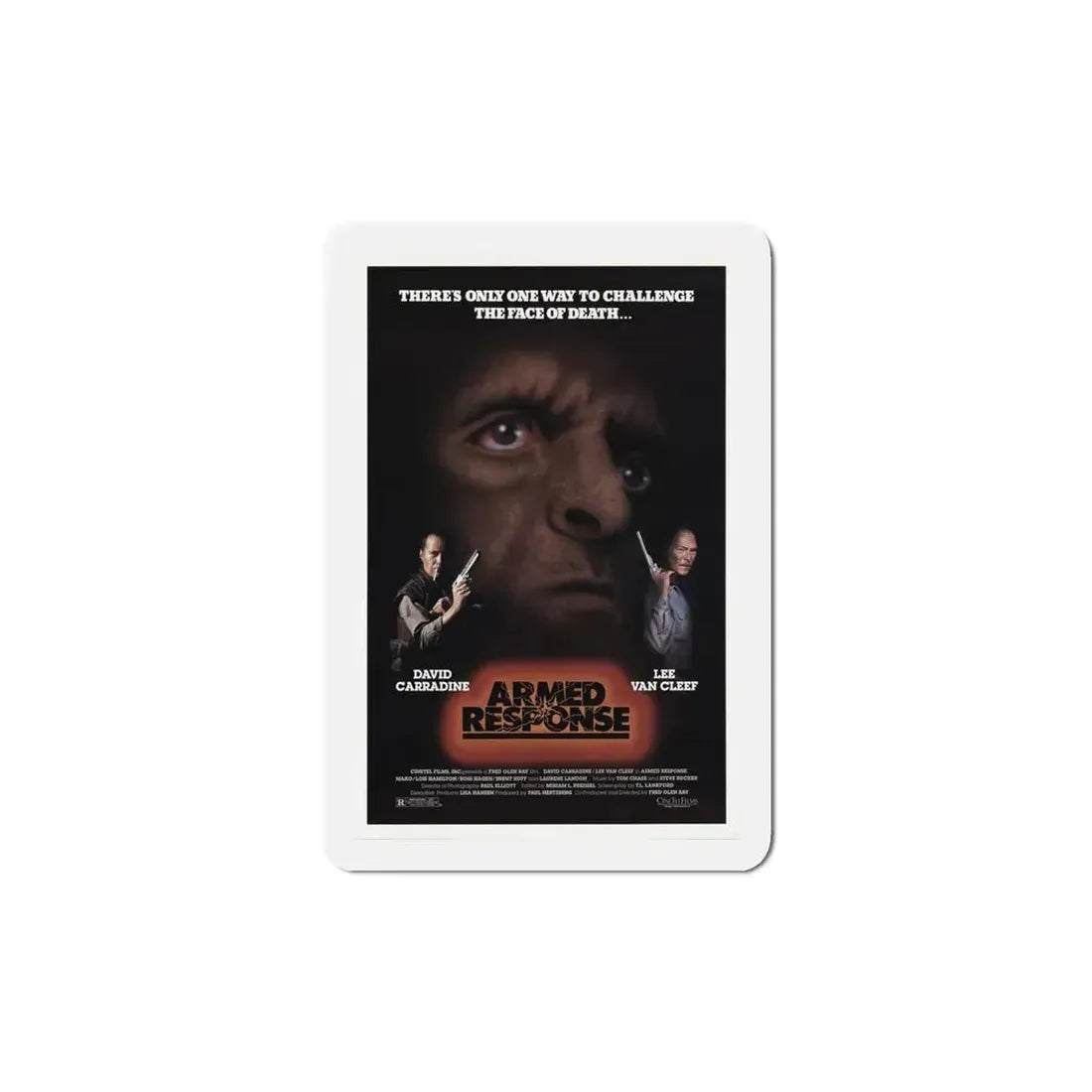Armed Response 1986 Movie Poster Refrigerator Magnet 5 Inch - The Sticker Space