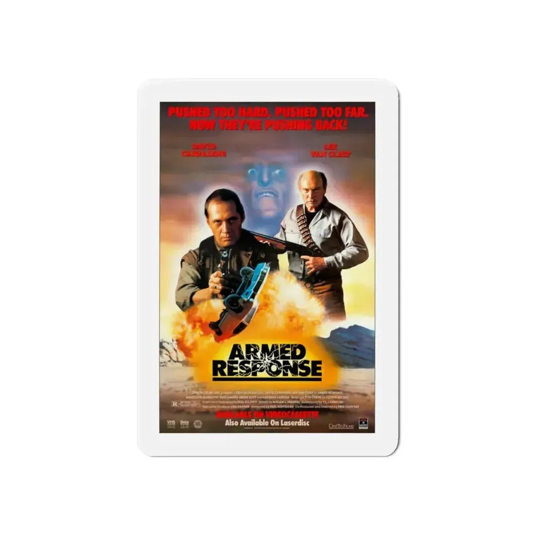 ARMED RESPONSE 1986 Movie Poster - Refrigerator Magnet 6 Inch - The Sticker Space