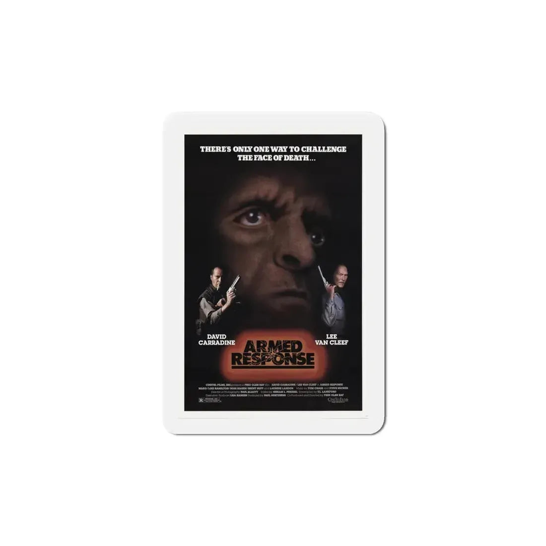 Armed Response 1986 Movie Poster Refrigerator Magnet 6 Inch - The Sticker Space