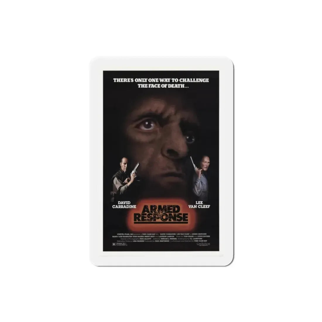Armed Response 1986 Movie Poster Refrigerator Magnet - The Sticker Space